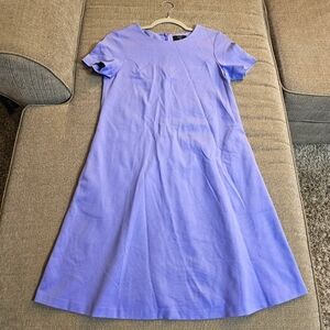 Lisa Perry Barneys New York Lavendar Periwinkle Office Career Midi Dress Size 4